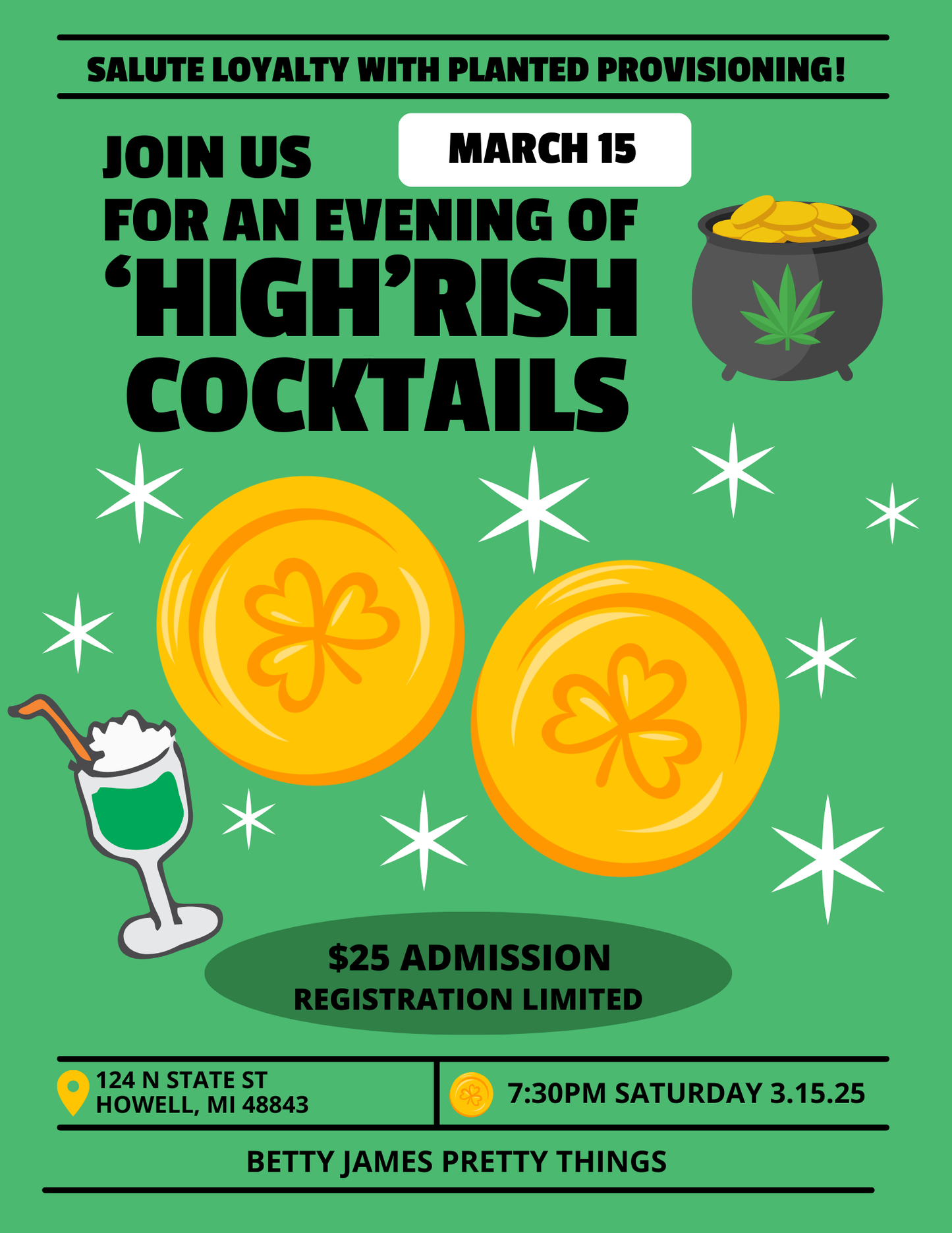 'HIGH'RISH COCKTAIL LOYALTY EVENT