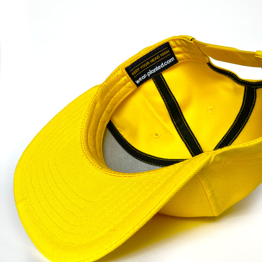 Snapback Hat - Yellow Quality Patch